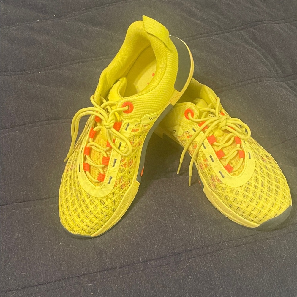Under Armour Yellow Athletic Shoes